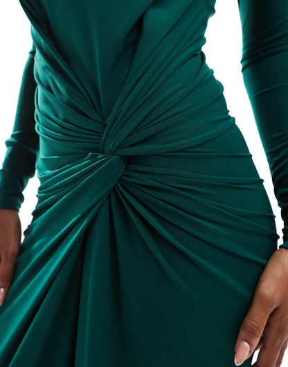 Exclusive High Neck Maxi Dress