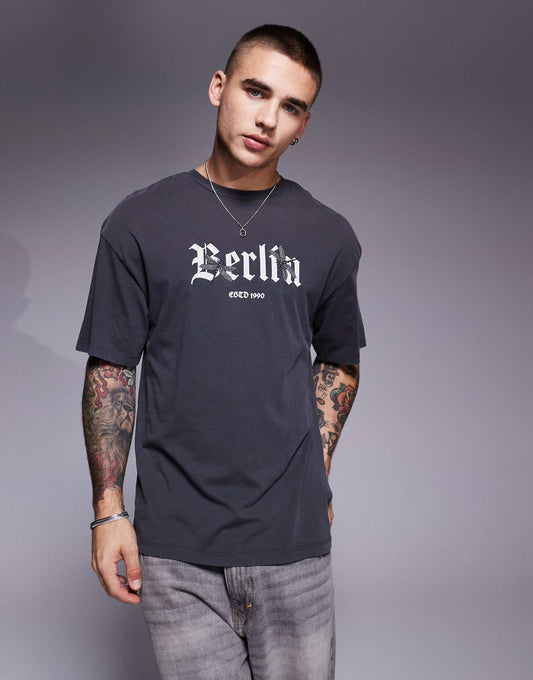 Oversized Berlin Print T-Shirt