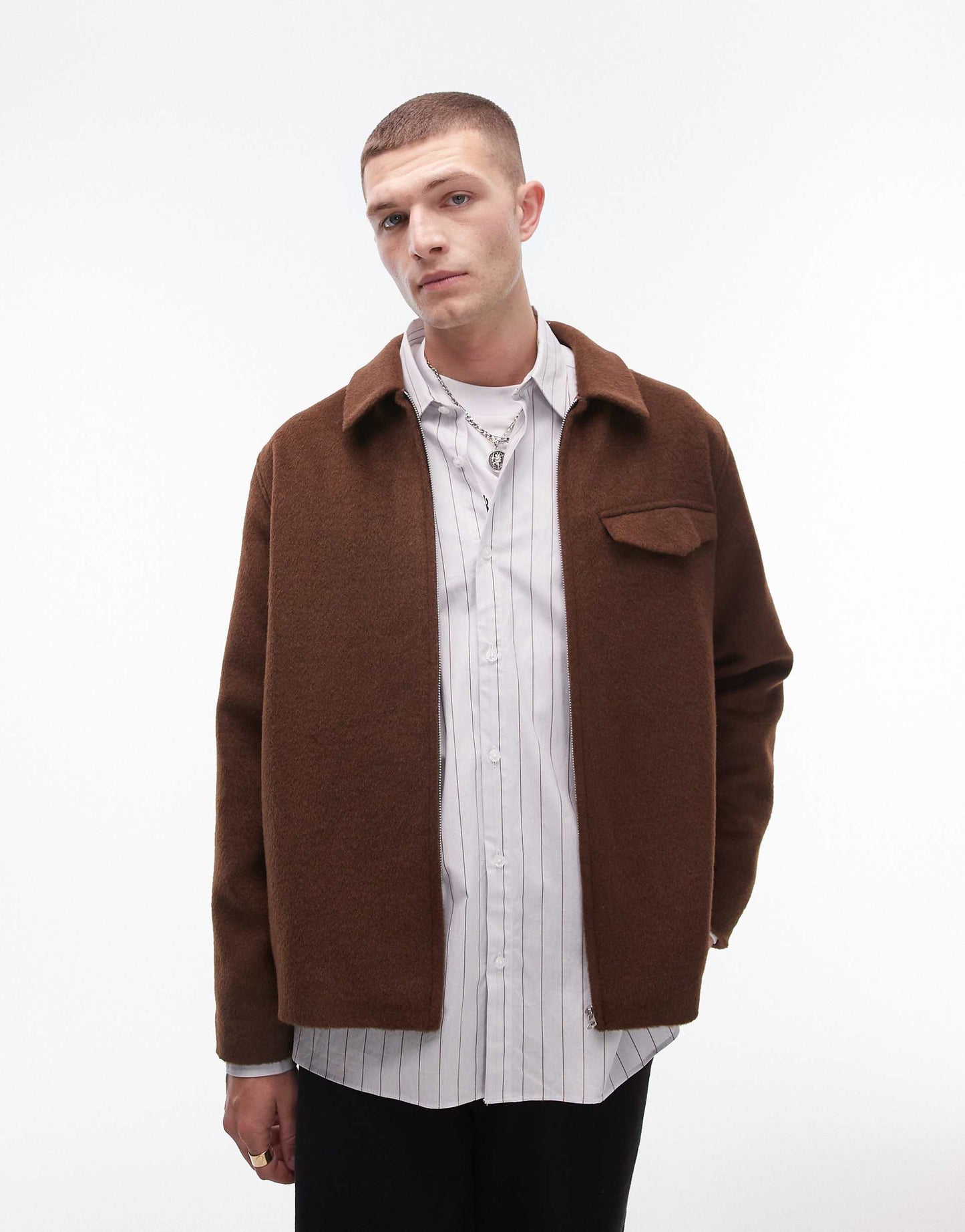 Wool Look Shacket