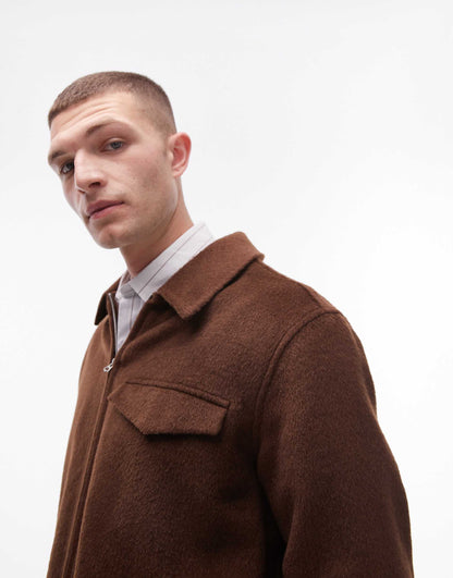 Wool Look Shacket