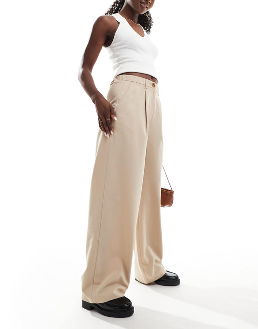 Tailored Wide Leg Trouser