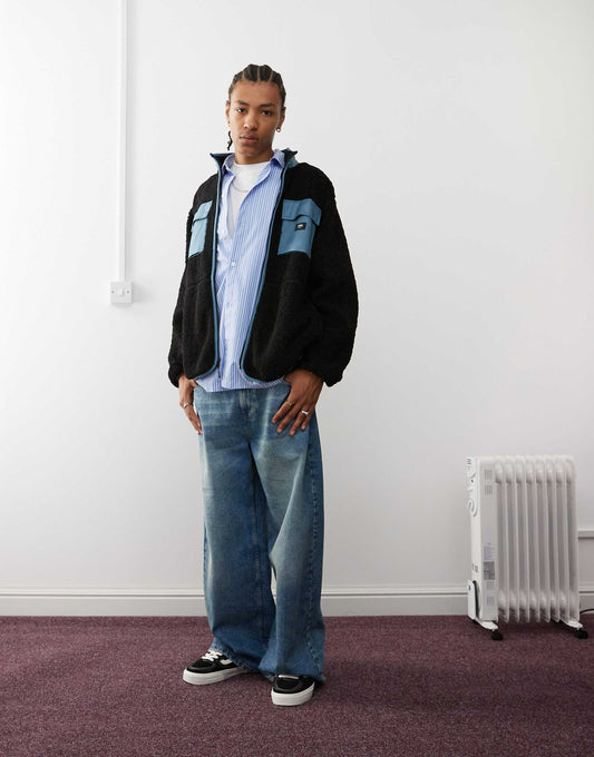 Debrusk Oversized Sherpa Fleece Jacket