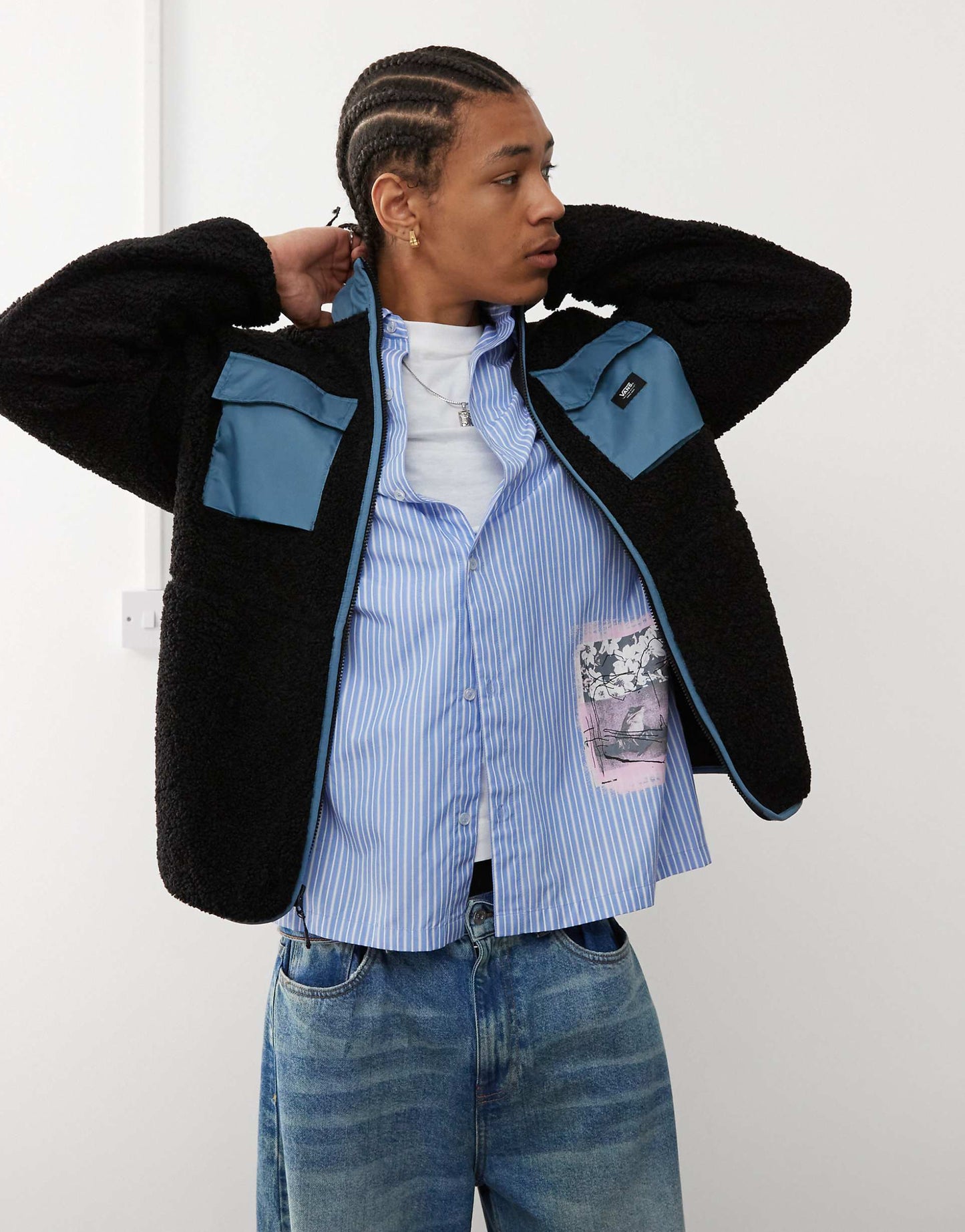 Debrusk Oversized Sherpa Fleece Jacket