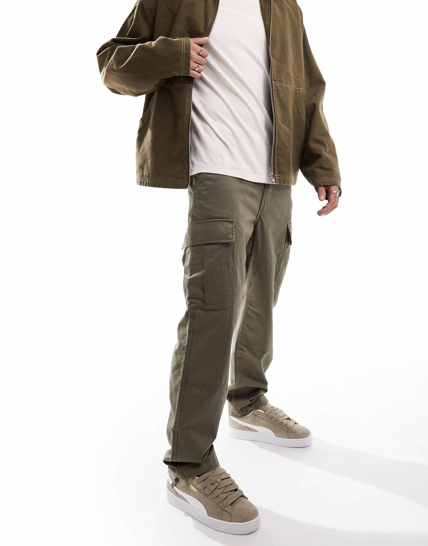 Service Loose Fit Tapered Cargo Trousers