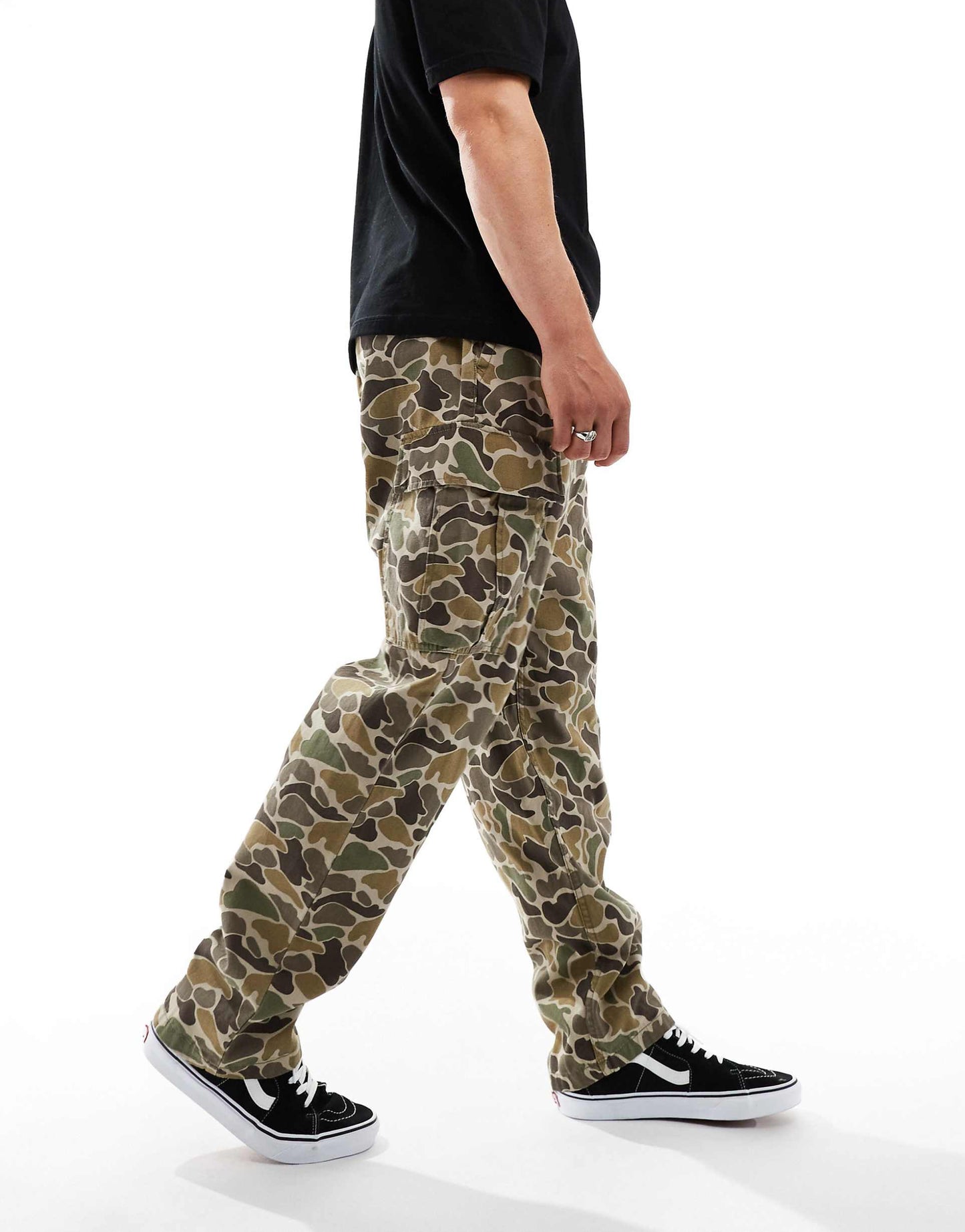 Range Baggy Tapered Trousers  With Elastic Waist