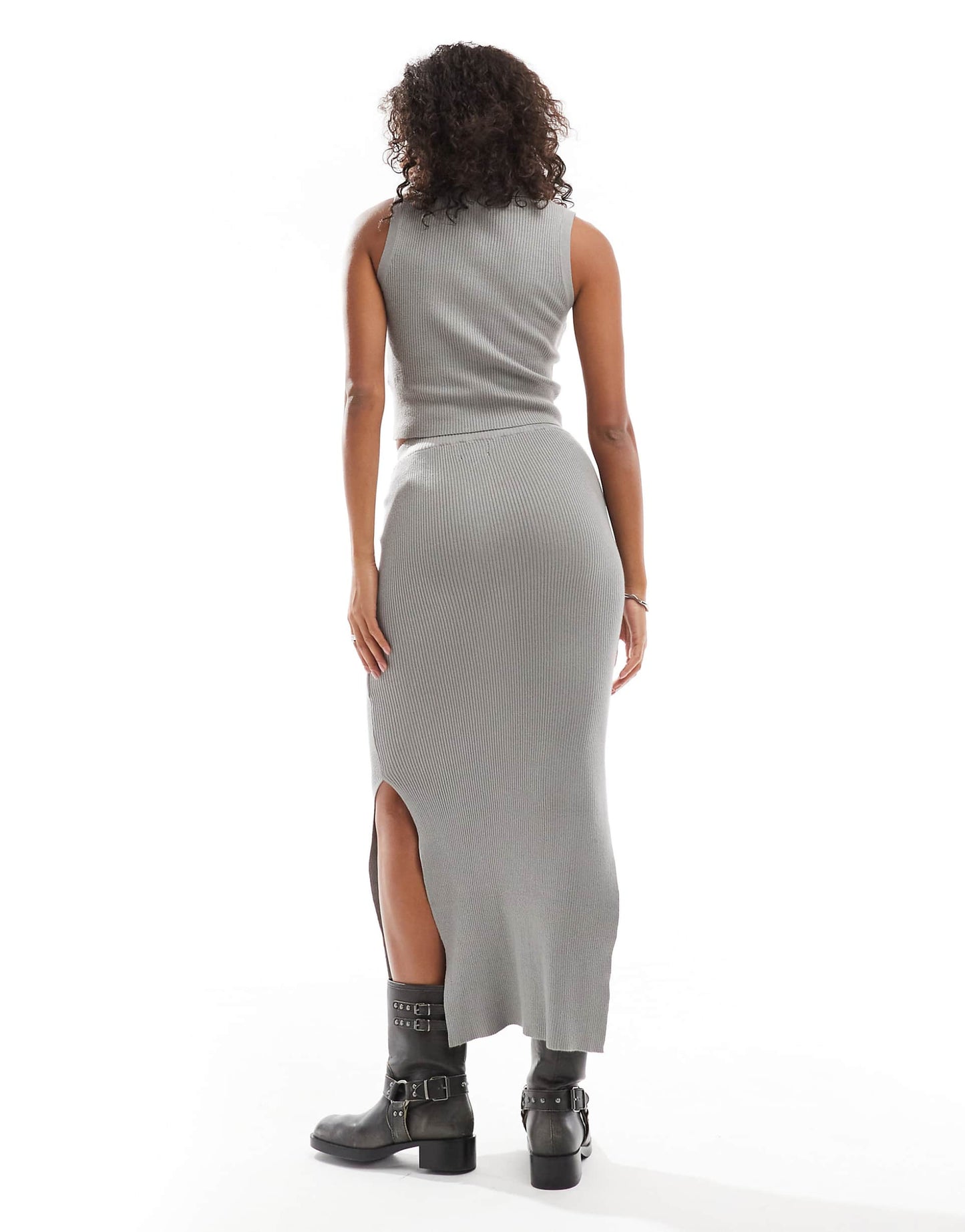 Loose Fine Knit Midaxi Skirt Co-Ord
