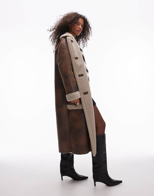 Oversized Long Car Coat