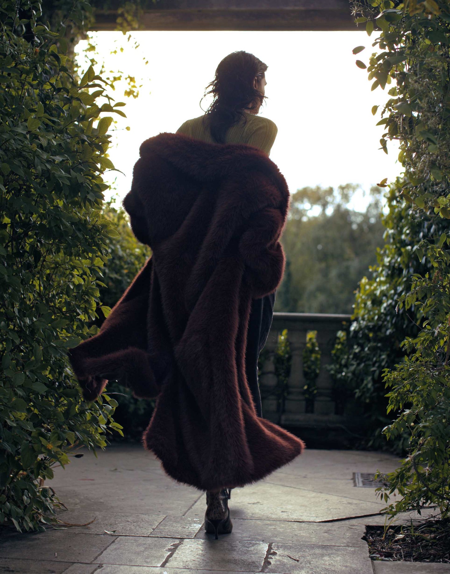Faux Fur Long Coat