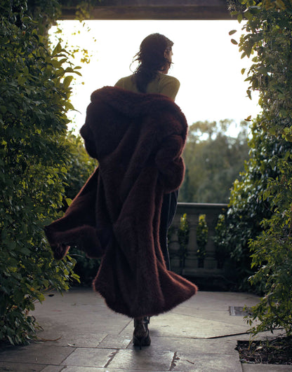 Faux Fur Long Coat
