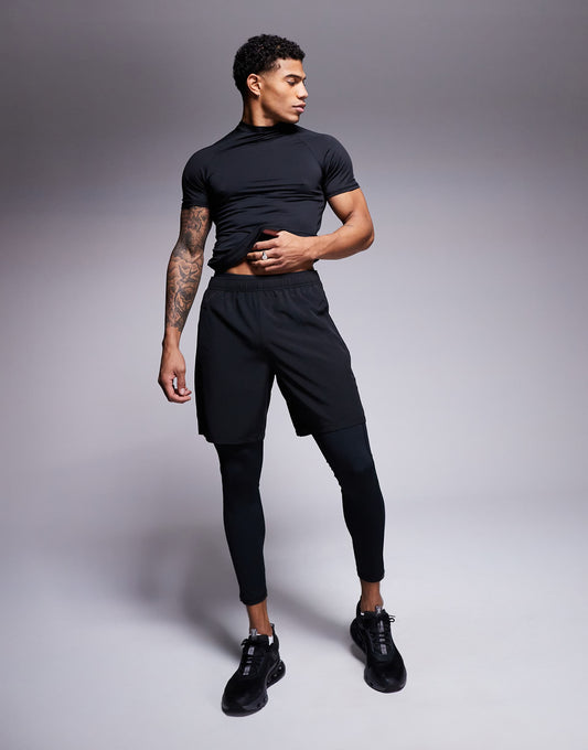 Icon Training Base Layer Tights With Quick Dry And Phone Pocket