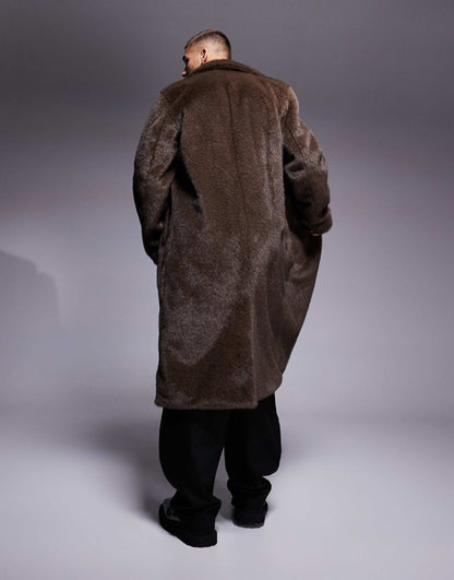 Faux Fur Overcoat