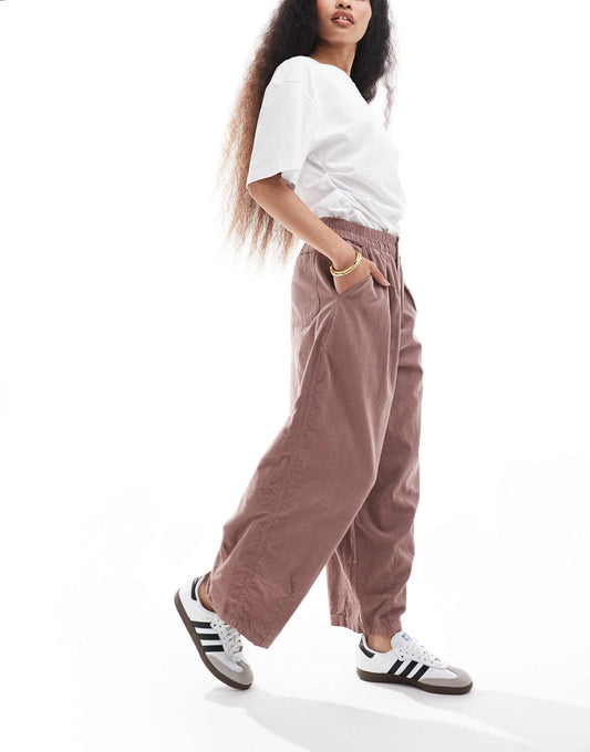 Petite Cord Balloon Trousers