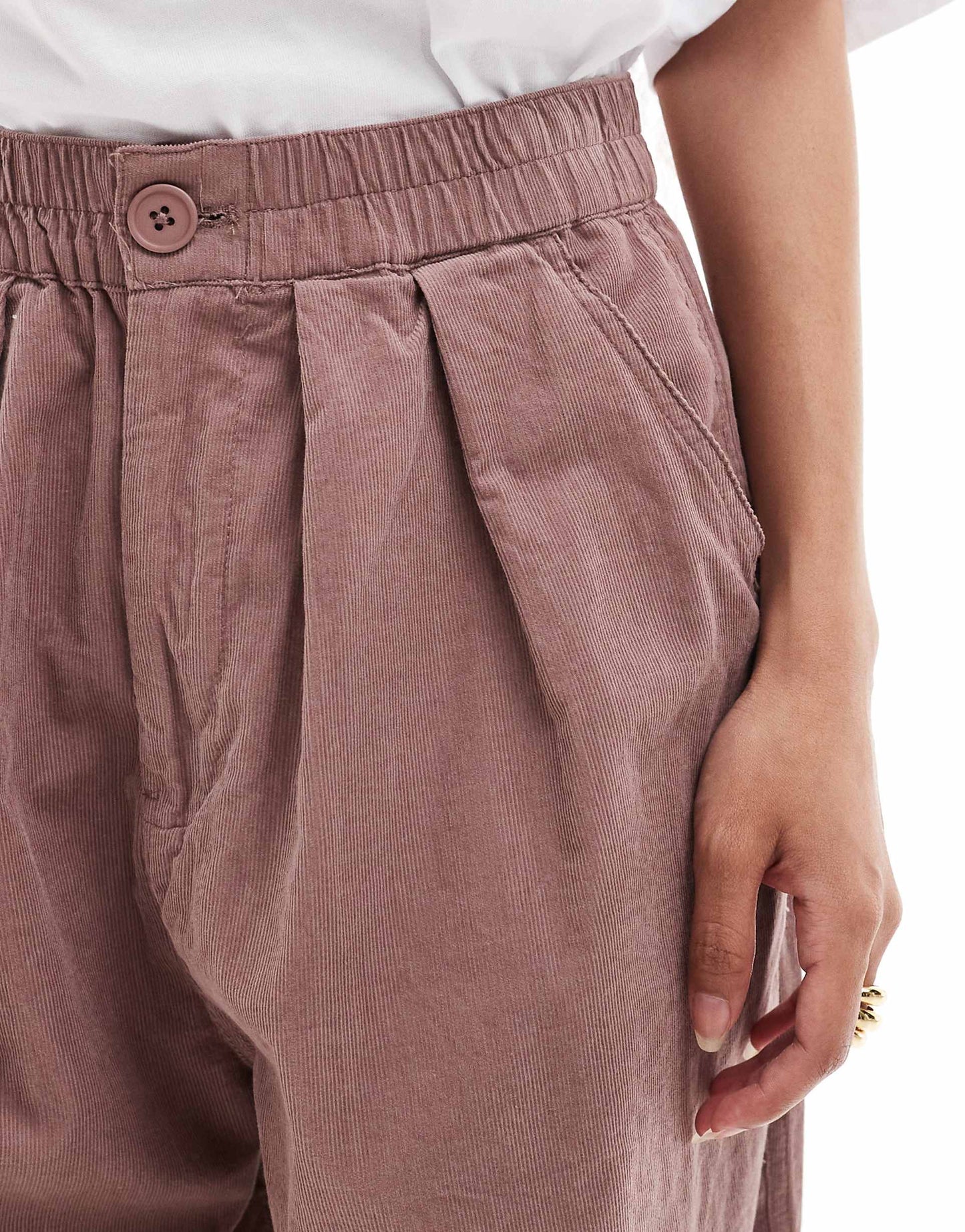 Petite Cord Balloon Trousers