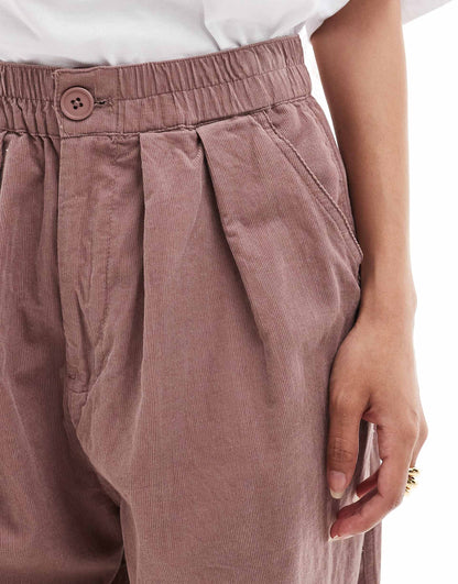 Petite Cord Balloon Trousers