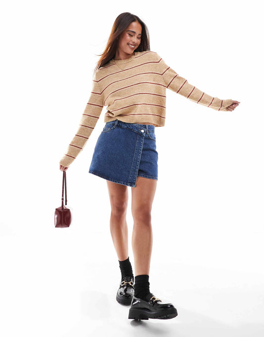 Denim Skort