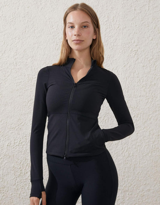 Active Core Zip Through Long Sleeve Top