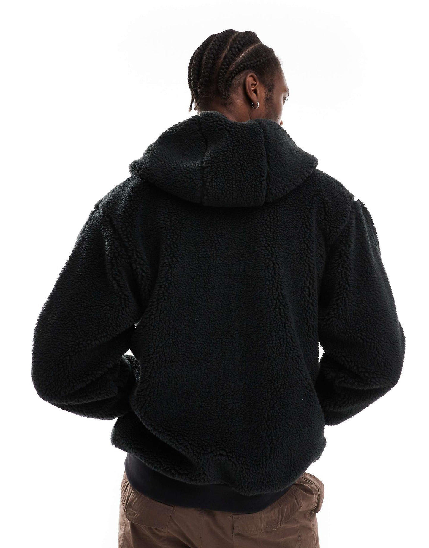 Whittle Sherpa Jacket In Black