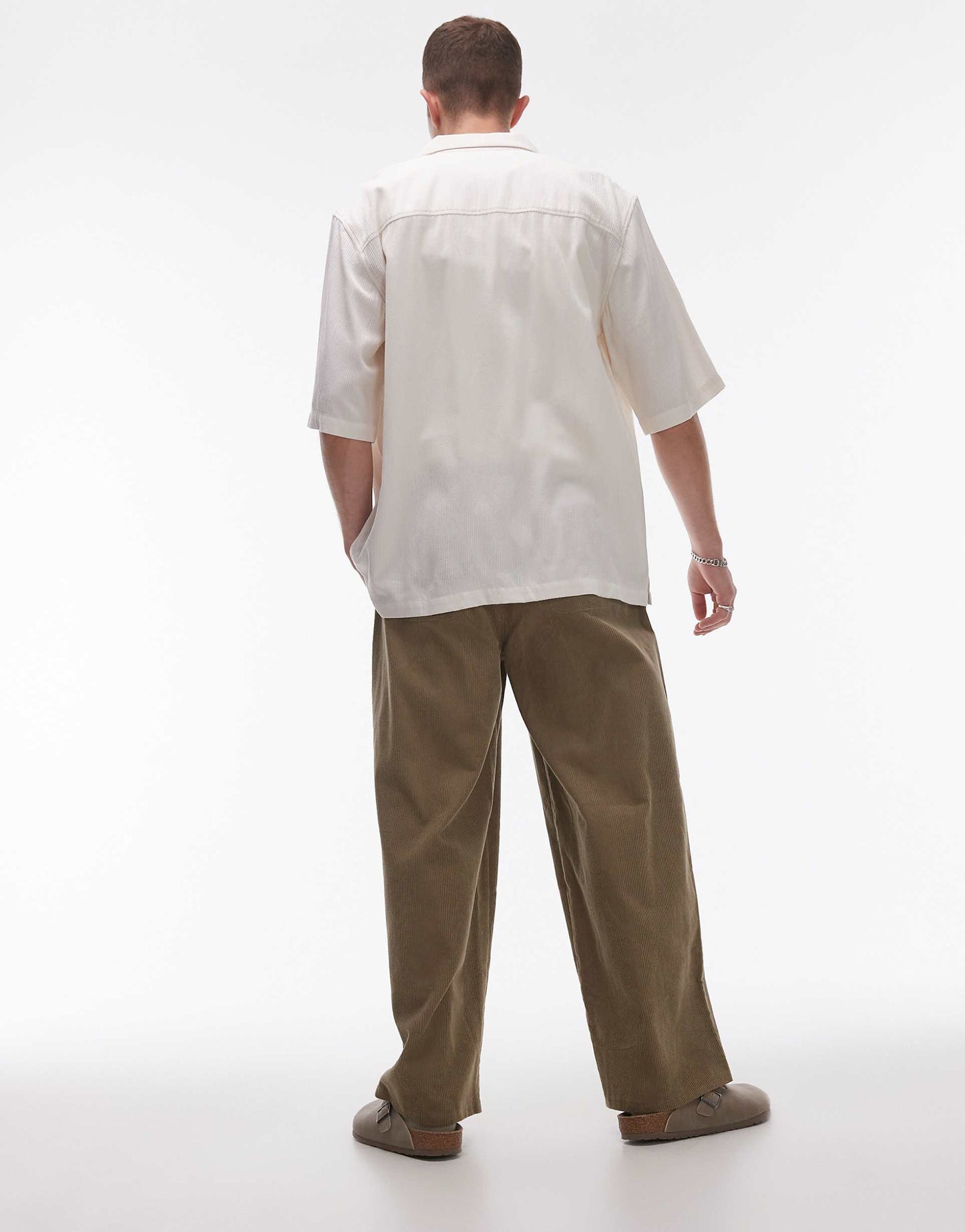 Wide Leg Cord Trousers