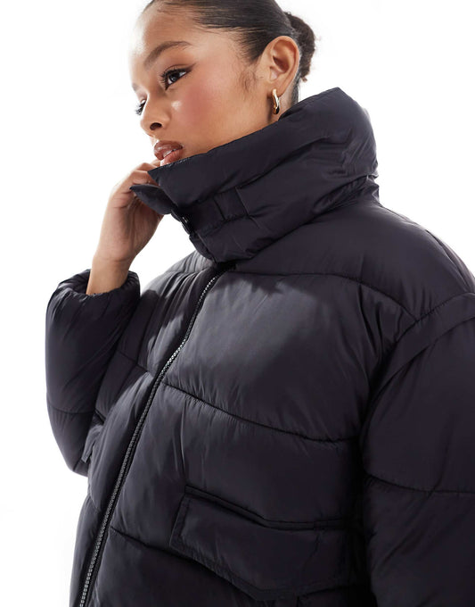 Str Cropped Puffer Jacket