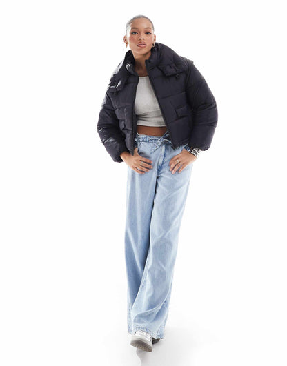 Str Cropped Puffer Jacket