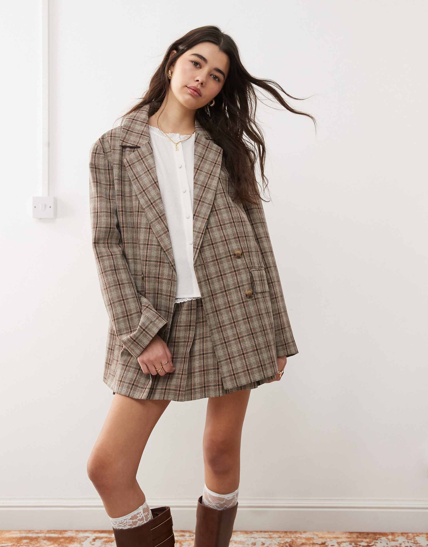 Slouchy Oversized Double Breasted Blazer