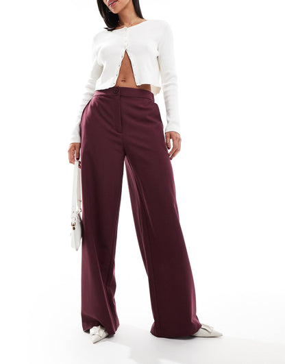 Tailored Relaxed Straight Leg Trousers