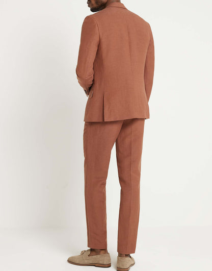 Linen Slim Suit Trouser