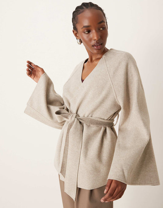 Wide Sleeve Drapy Jacket