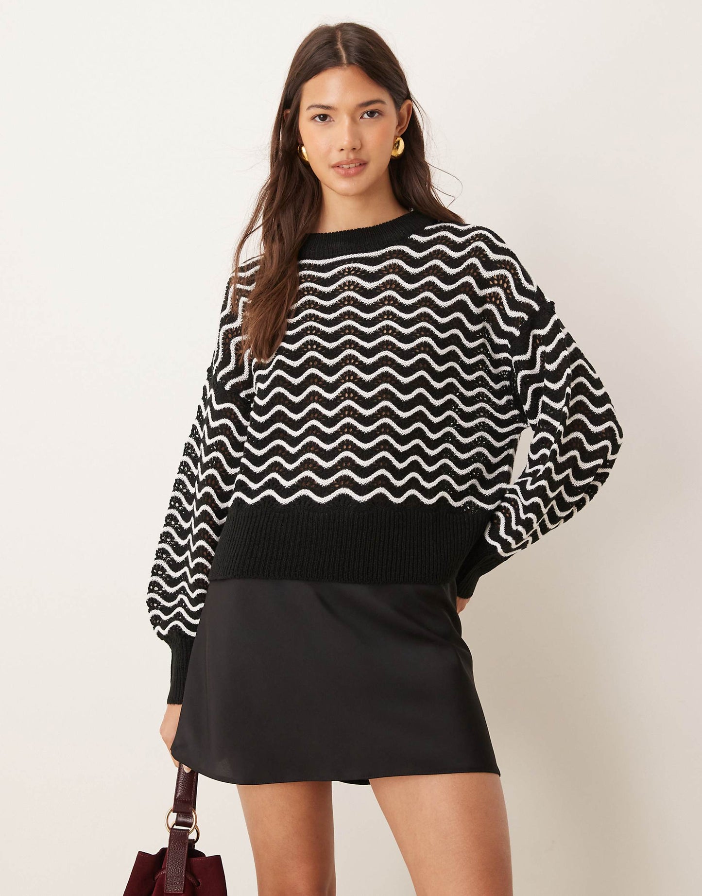 Zig Zag Stripe Detail Jumper