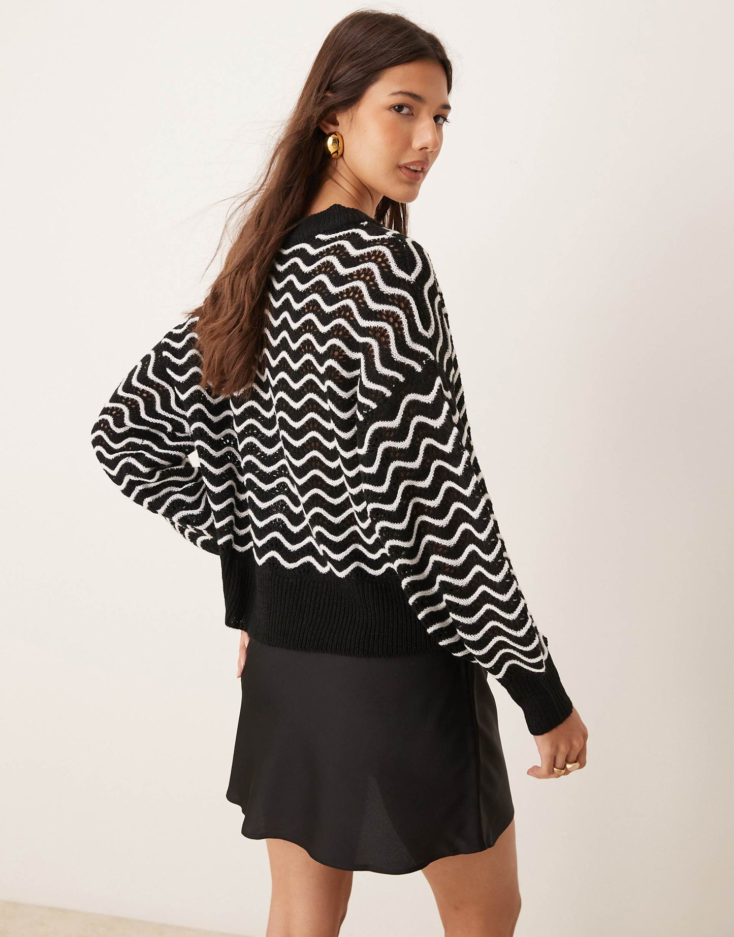 Zig Zag Stripe Detail Jumper