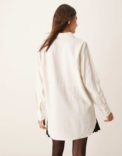 Oversized Shirt With Seam Detail