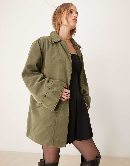 Quilted Lining Utility Coat
