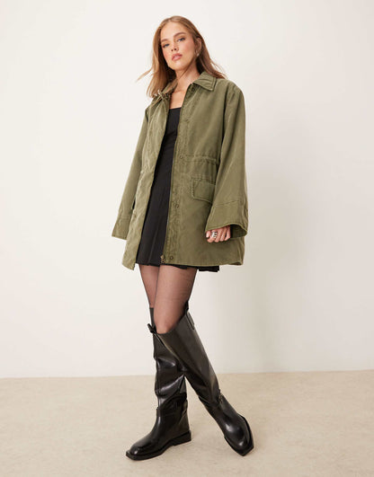 Quilted Lining Utility Coat