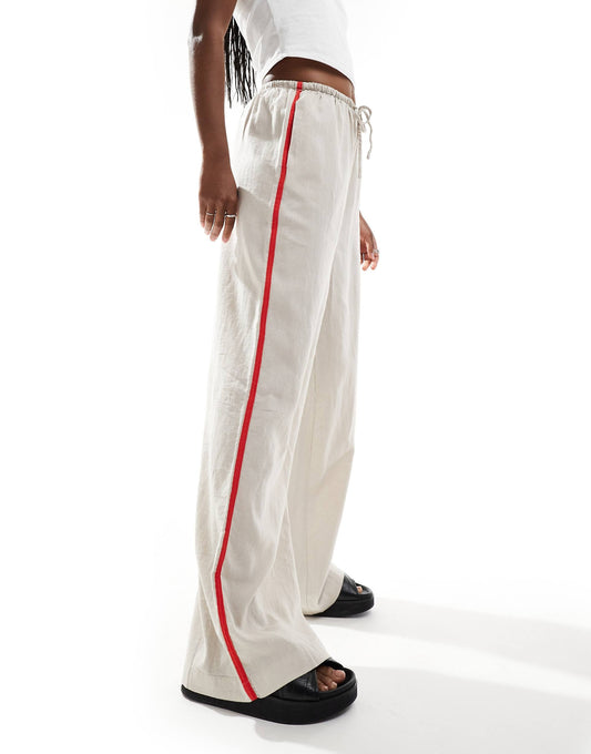 Haven Linen Wide Leg Trousers