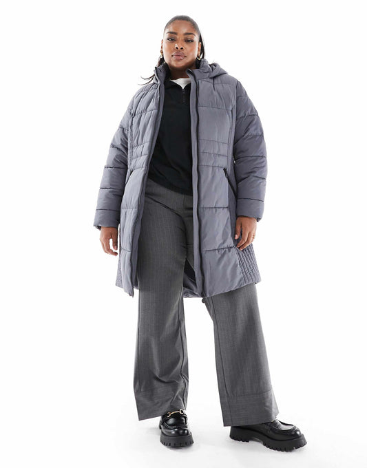 Padded Jacket With Seam Detail