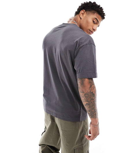 Heavyweight Oversized  T-Shirt With Roll Sleeve