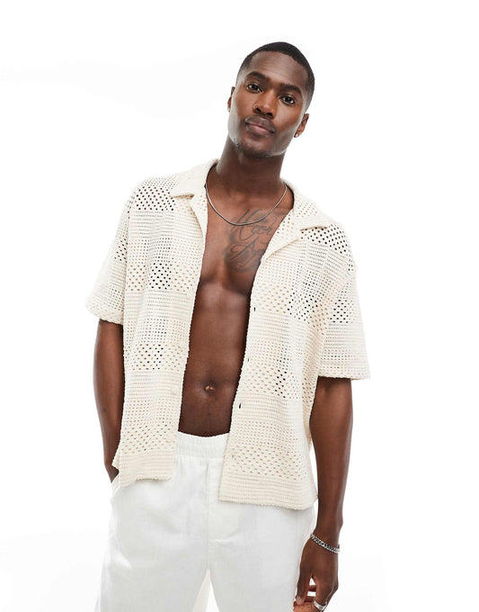 Crochet Textured Shirt