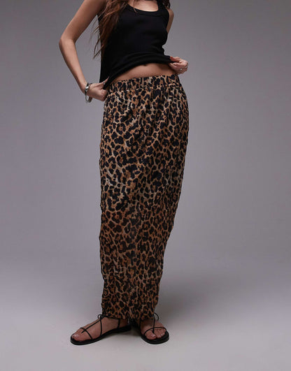 Crinkle Jersey Midaxi Skirt