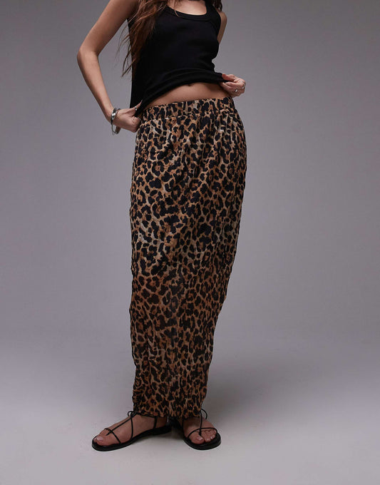 Crinkle Jersey Midaxi Skirt