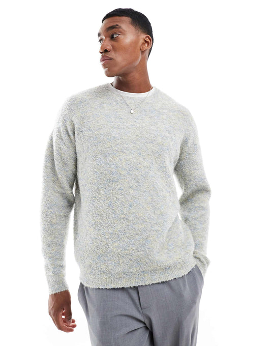 Relaxed Knitted Crew Neck Jumper