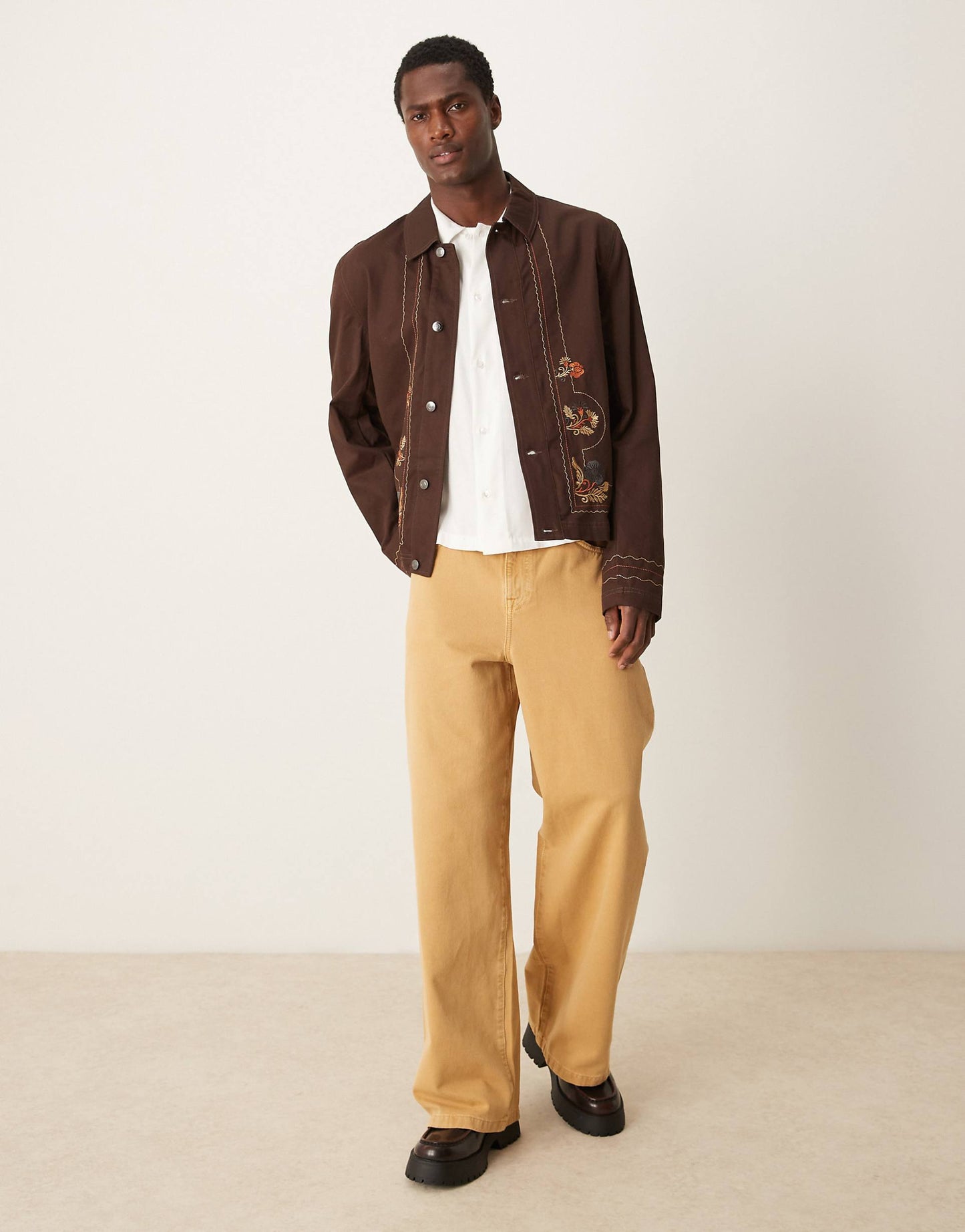 Embroidered Harrington Jacket