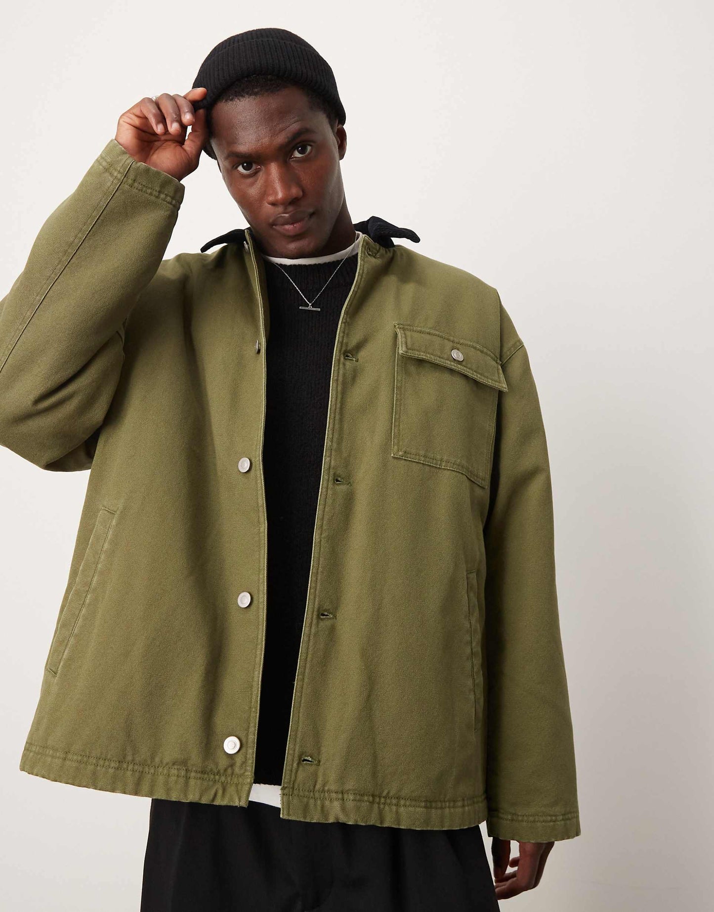Oversized Harrington Jacket