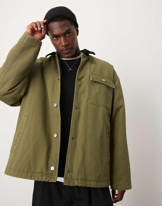 Oversized Harrington Jacket