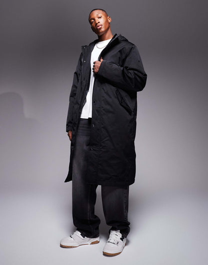 Wadded Longline Parka Jacket