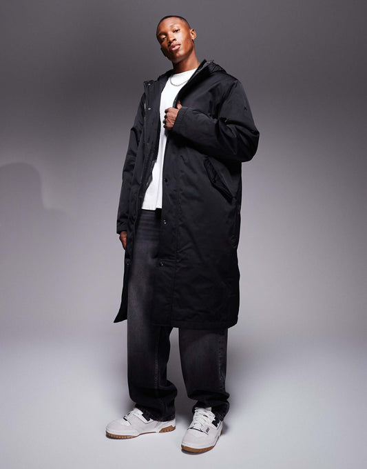 Wadded Longline Parka Jacket
