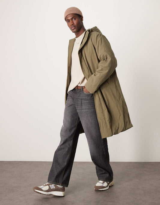 Longline Puffer Jacket