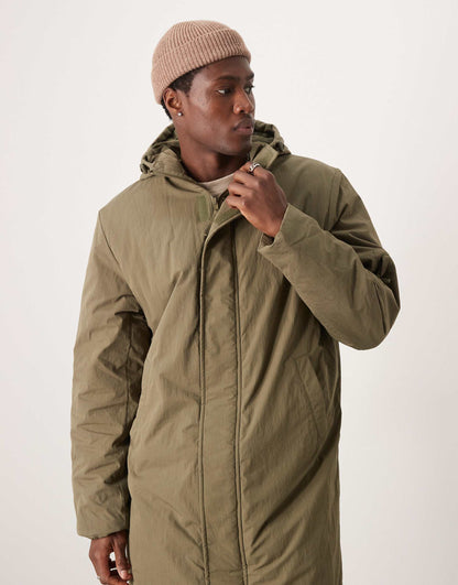 Longline Puffer Jacket
