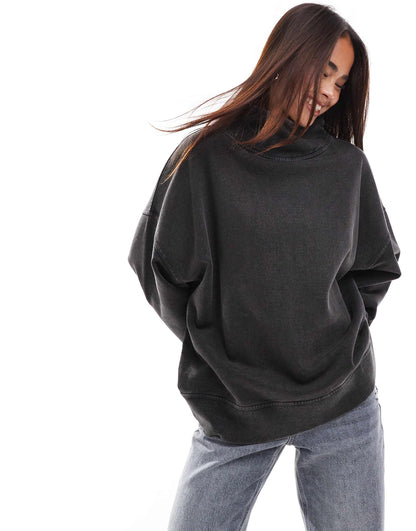 Heavyweight High Neck Sweatshirt