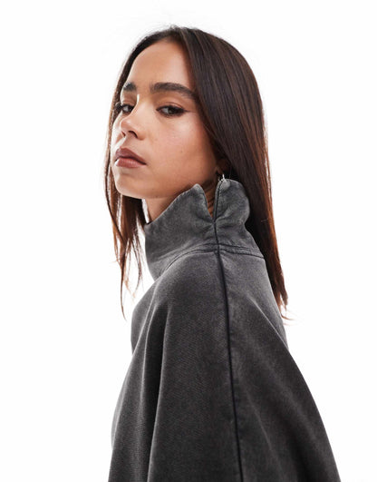 Heavyweight High Neck Sweatshirt