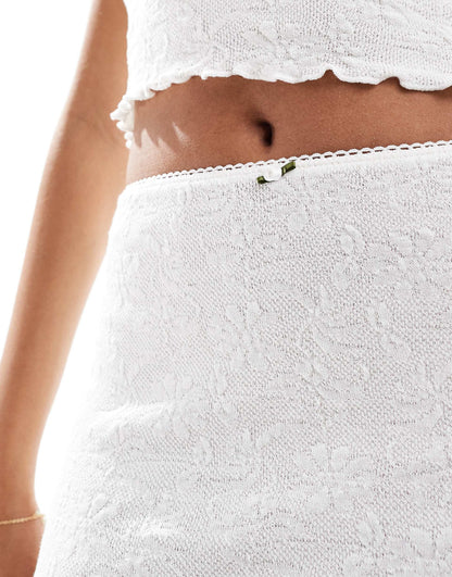 Lace Mini Skirt Co-Ord